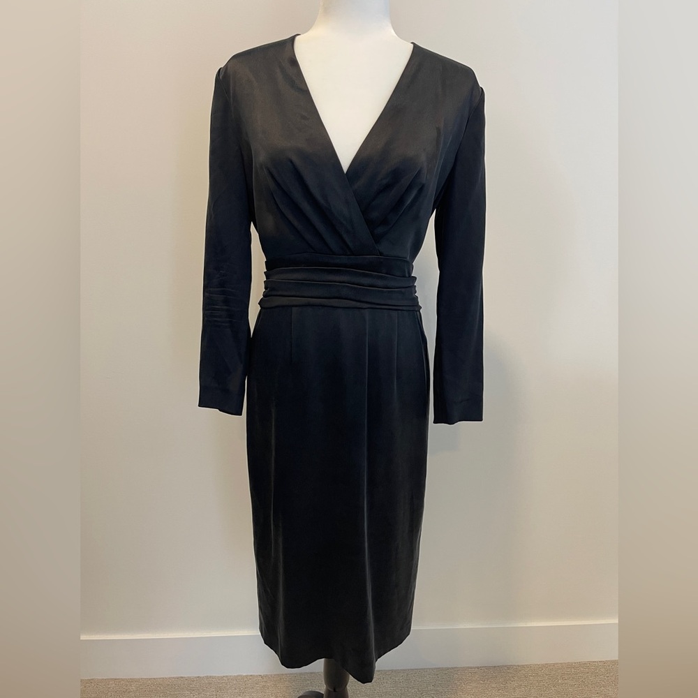 Ports 1961 Black Silk Dress Women's Size 4